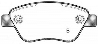 OPEN PARTS bpa085832 -  Комплект тормозных колодок, дисковый тормоз